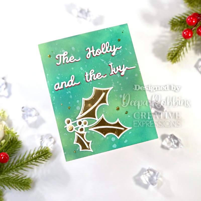 One-liner Collection Holly Craft Die - Craftywaftyshop
