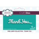 One-liner Collection Thank You Craft Die by Creative Expressions - Craftywaftyshop