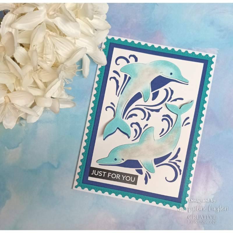 Paper Cuts Cut & Lift Dolphin Dive Craft Die by Creative Expressions - Craftywaftyshop