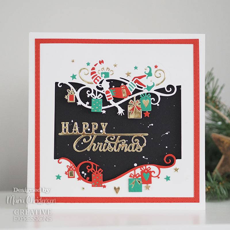 Paper Cuts Lazy Elf Edger Craft Die by Creative Expressions - Craftywaftyshop
