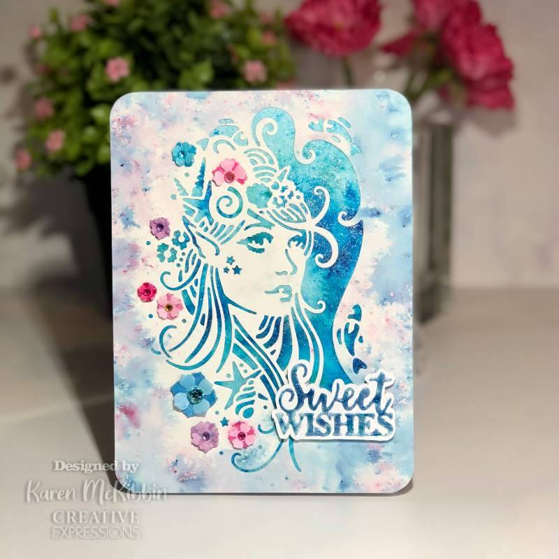 Paper Cuts Mythical Mermaid Craft Die by Creative Expressions - Craftywaftyshop