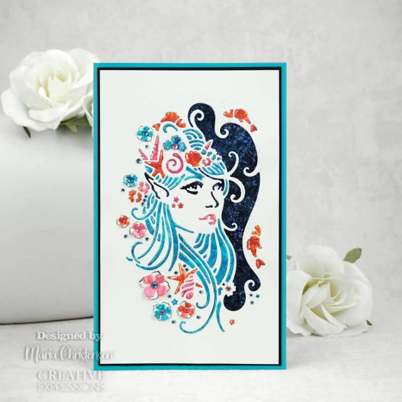Paper Cuts Mythical Mermaid Craft Die by Creative Expressions - Craftywaftyshop
