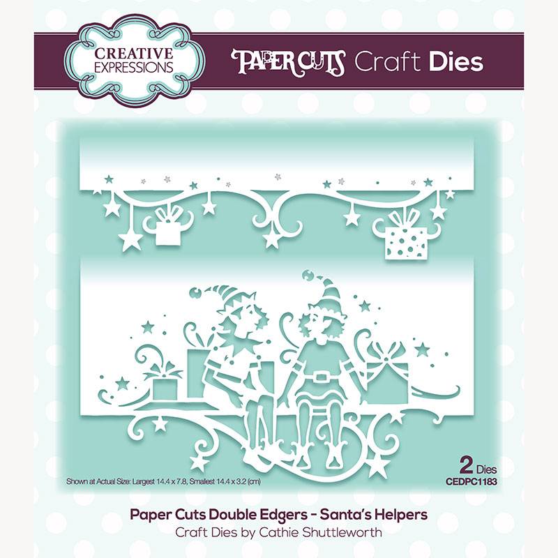Paper Cuts Santas Helpers Double Edger Craft Die by Creative Expressions - Craftywaftyshop