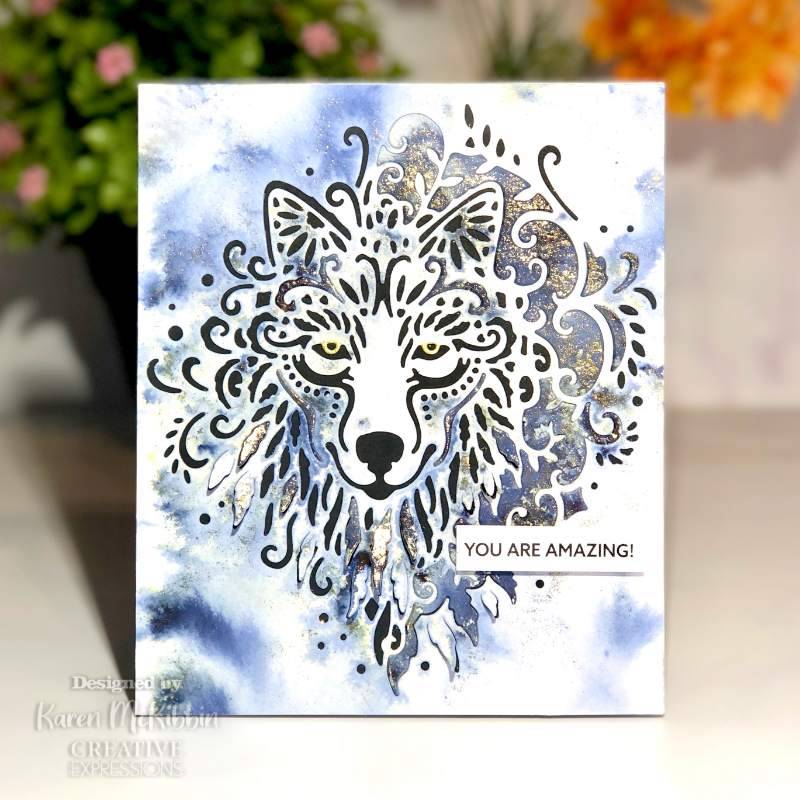 Paper Cuts Wise Wolf Craft Die by Creative Expressions - Craftywaftyshop