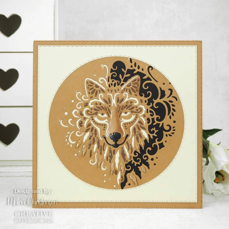 Paper Cuts Wise Wolf Craft Die by Creative Expressions - Craftywaftyshop