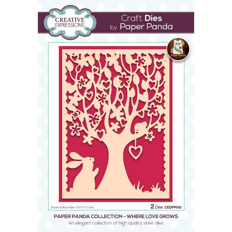 Paper Panda Where Love Grows Craft Die - Craftywaftyshop