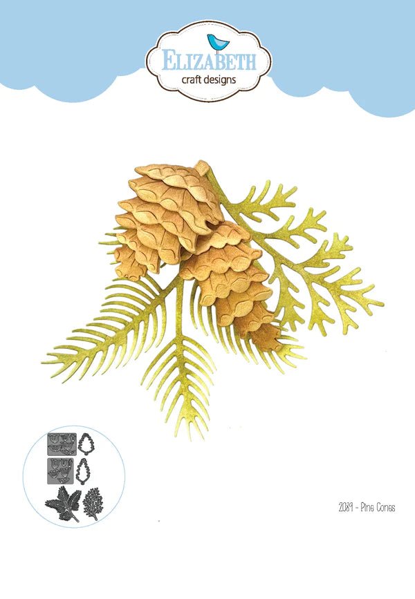 Pine Cones Die Set by Elizabeth Craft Designs - Craftywaftyshop