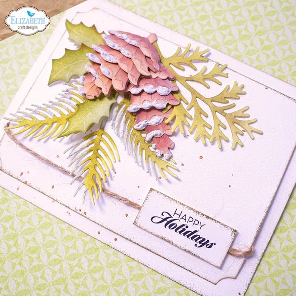 Pine Cones Die Set by Elizabeth Craft Designs - Craftywaftyshop
