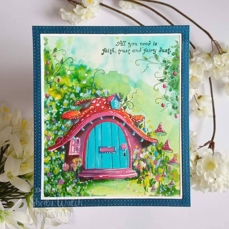 Pink Ink Designs A-Door-Able 6 in x 8 in Clear Stamp Set - Craftywaftyshop
