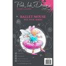 Pink Ink Designs Ballet Mouse 3 in x 4 in Clear Stamp by Creative Expressions - Craftywaftyshop