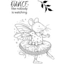 Pink Ink Designs Ballet Mouse 3 in x 4 in Clear Stamp by Creative Expressions - Craftywaftyshop