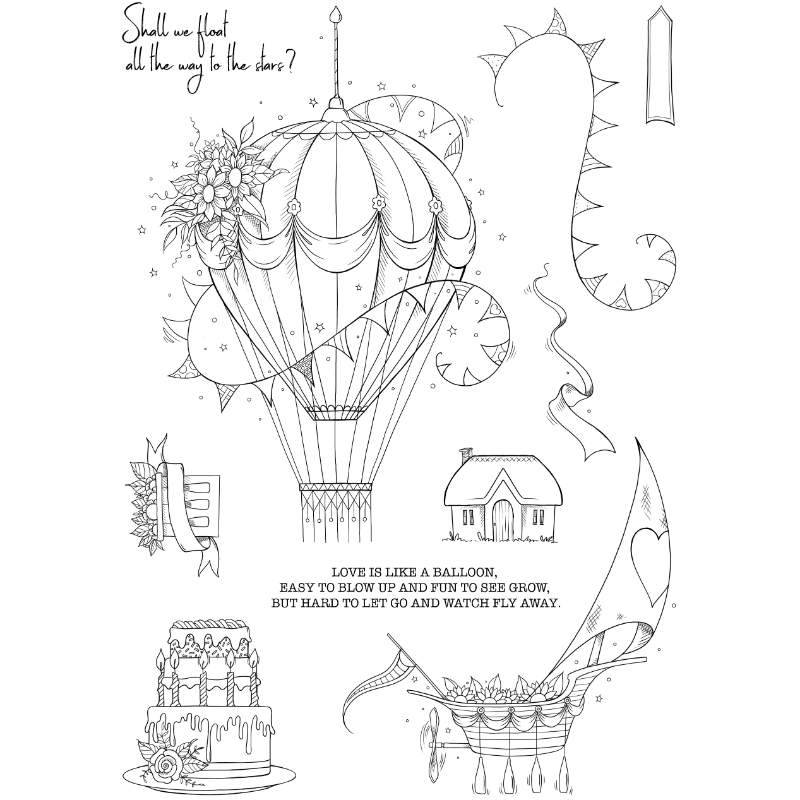 Pink Ink Designs I Saw A Ship 6 in x 8 in Clear Stamp Set - Craftywaftyshop