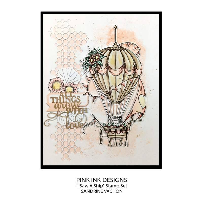 Pink Ink Designs I Saw A Ship 6 in x 8 in Clear Stamp Set - Craftywaftyshop