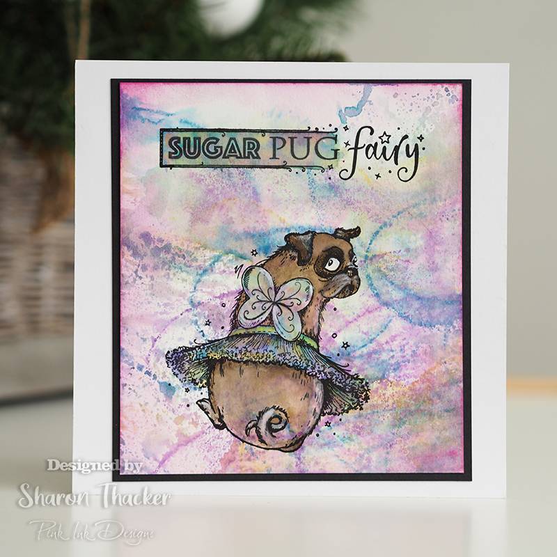 Pink Ink Designs Pawsome Pooch A5 Clear Stamp - Craftywaftyshop