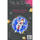 Pink Ink Designs Rocket Mouse 3 in x 4 in Clear Stamp Set by Creative Expressions - Craftywaftyshop