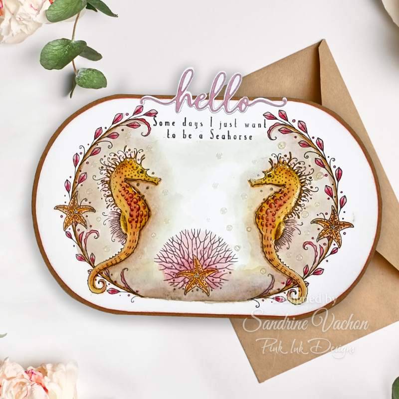 Pink Ink Designs Seas The Day 6 in x 8 in Clear Stamp Set - Craftywaftyshop