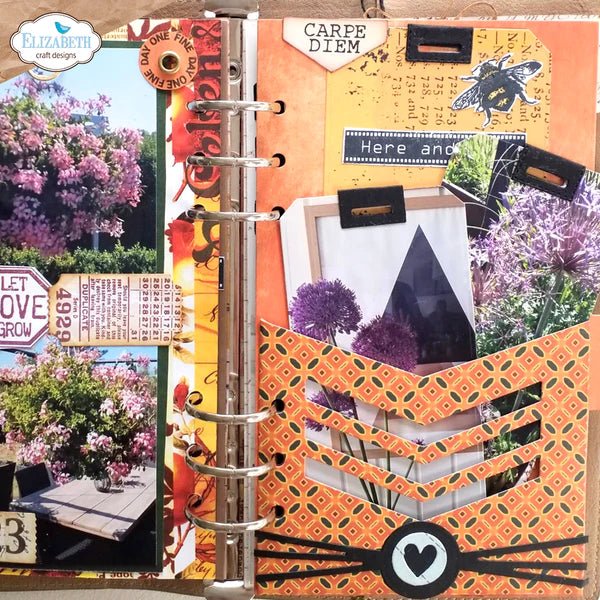 Planner Essentials Pocket set Chevron Circle by Elizabeth Craft Designs - Craftywaftyshop