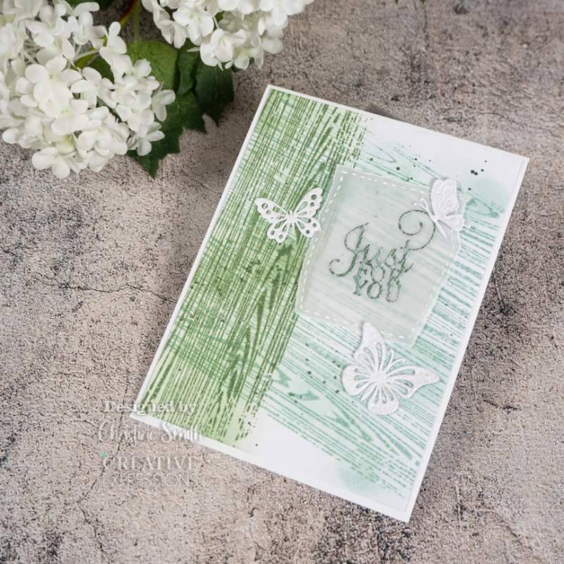 Rustic Timber 5 3/4 in x 4 I/2 in Pre-Cut Rubber Stamp by Creative Expressions - Craftywaftyshop