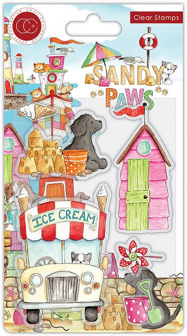 Sandy Paws Ice Cream Stamp Set by Craft Consortium - Craftywaftyshop