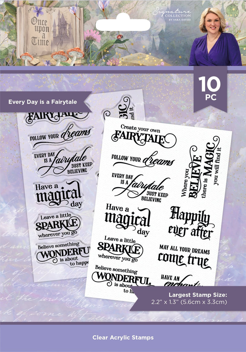 Sara Signature Once Upon A Time Every Day is a Fairytale Stamp by Crafters Companion - Craftywaftyshop