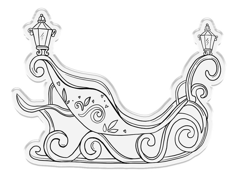 Sara Signature The Snow Queen Stamp and Die - Midnight Sleigh Ride by Crafters Companion - Craftywaftyshop