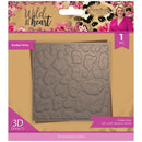 Sara Signature Wild at Heart 3D Embossing Folder Purfect Print - Craftywaftyshop