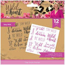Sara Signature Wild at Heart Clear Acrylic Stamp Stay Wild - Craftywaftyshop