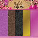 Sara Signature Wild at Heart Luxury Glitter & Mirror Card Pack - Craftywaftyshop