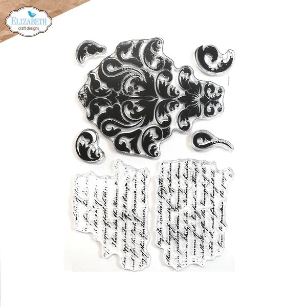 Script from the past Stamp Set by Elizabeth Craft Designs - Craftywaftyshop