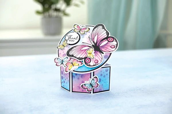 Sheena Douglass Bold Butterflies Stamp and Die Peacock Butterfly - Craftywaftyshop