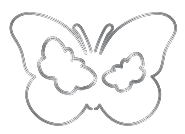 Sheena Douglass Bold Butterflies Stamp and Die Peacock Butterfly - Craftywaftyshop