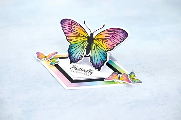 Sheena Douglass Bold Butterflies Stamp and Die Swallowtail Butterfly - Craftywaftyshop