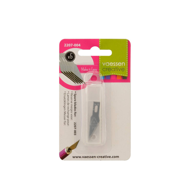 Spare Blades For Craft Knife 5pcs by Vaessen Creative - Craftywaftyshop