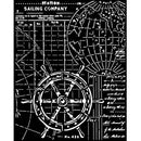 Stamperia 20 x 25cm Thick Stencil Songs Of The Sea Rudder - Craftywaftyshop