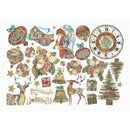 Stamperia Ephemera Christmas Greetings - Craftywaftyshop