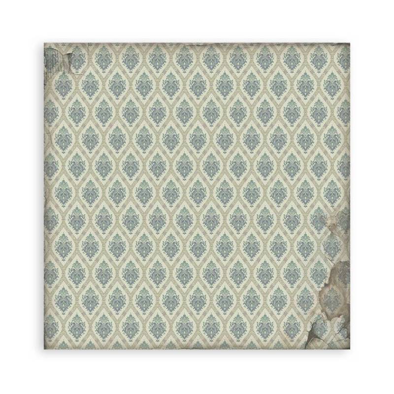 Stamperia Mini Scrapbooking Pad (8×8) Backgrounds Selection Voyages Fantastiques - Craftywaftyshop