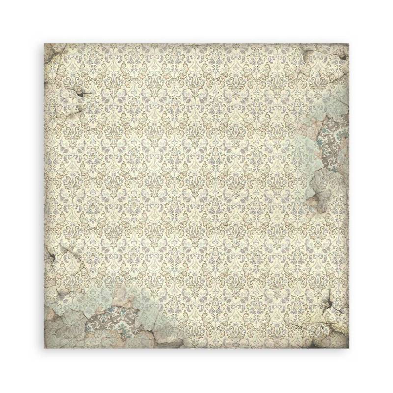 Stamperia Mini Scrapbooking Pad (8×8) Backgrounds Selection Voyages Fantastiques - Craftywaftyshop