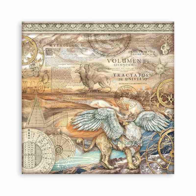Stamperia Mini Scrapbooking Pad (8×8) Sir Vagabond In Fantasy World - Craftywaftyshop