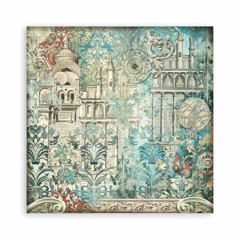 Stamperia Mini Scrapbooking Pad (8×8) Sir Vagabond In Fantasy World - Craftywaftyshop