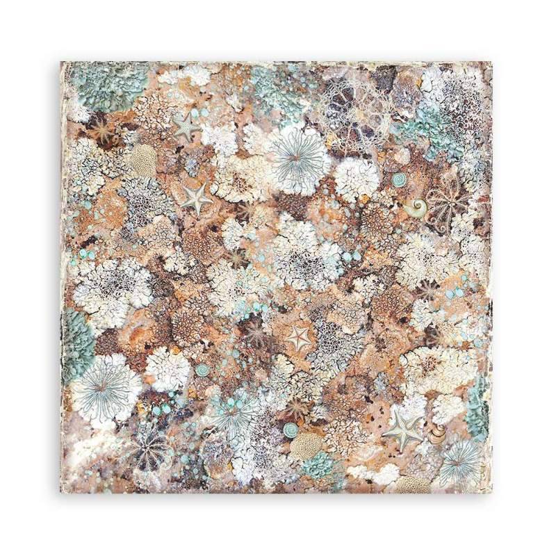 Stamperia Scrapbooking Pad 10 sheets 30.5 x 30.5(12×12) Maxi Backgrounds Songs Of The Sea - Craftywaftyshop