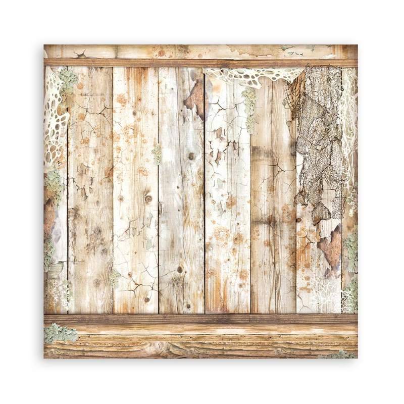Stamperia Scrapbooking Pad 10 sheets 30.5 x 30.5(12×12) Maxi Backgrounds Songs Of The Sea - Craftywaftyshop