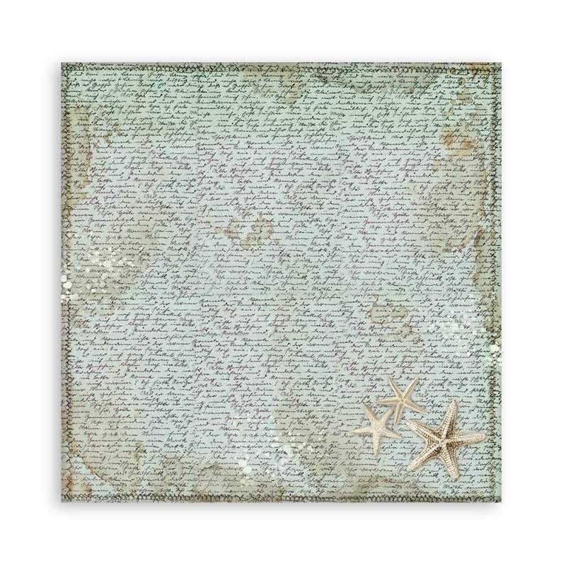 Stamperia Scrapbooking Pad 10 sheets 30.5 x 30.5(12×12) Maxi Backgrounds Songs Of The Sea - Craftywaftyshop