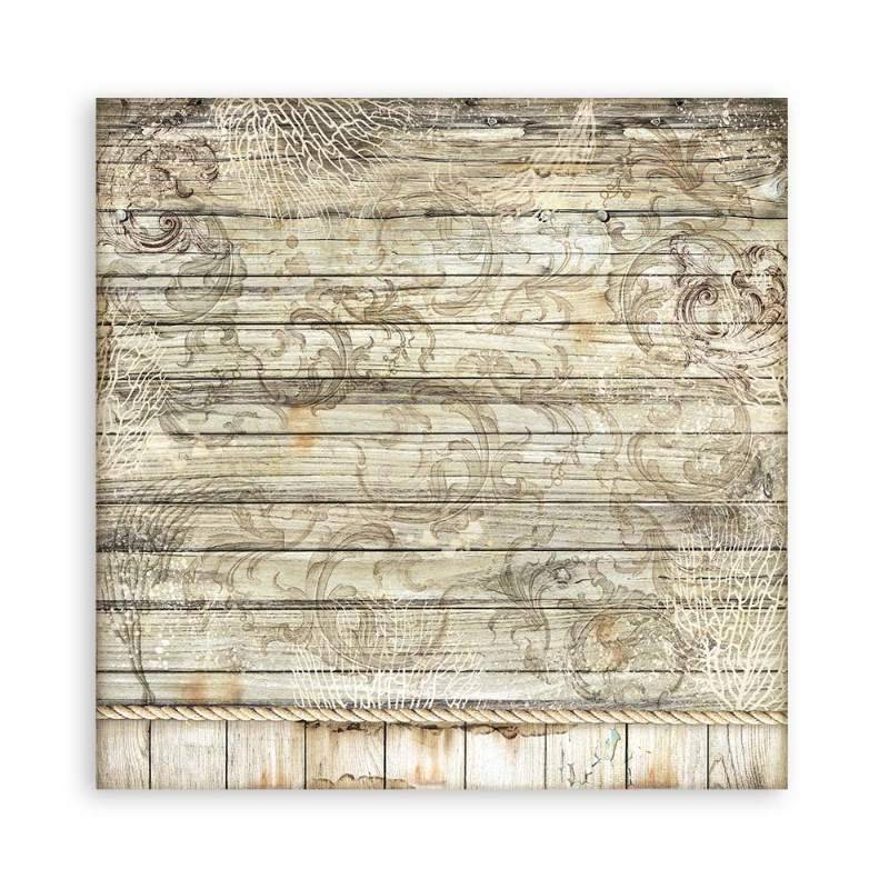 Stamperia Scrapbooking Pad 10 sheets 30.5 x 30.5(12×12) Maxi Backgrounds Songs Of The Sea - Craftywaftyshop