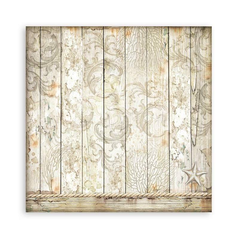 Stamperia Scrapbooking Pad 10 sheets 30.5 x 30.5(12×12) Maxi Backgrounds Songs Of The Sea - Craftywaftyshop