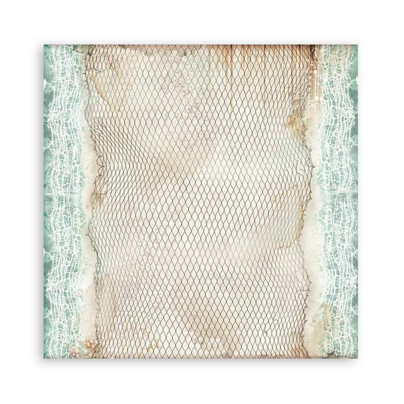 Stamperia Scrapbooking Pad 10 sheets 30.5 x 30.5(12×12) Maxi Backgrounds Songs Of The Sea - Craftywaftyshop