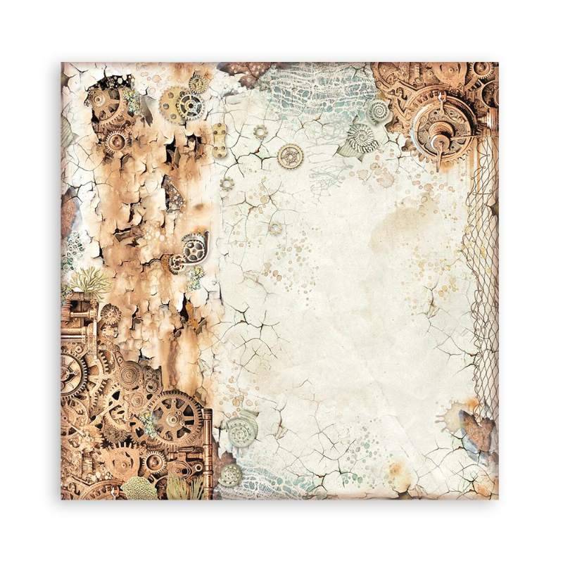 Stamperia Scrapbooking Pad 10 sheets 30.5 x 30.5(12×12) Maxi Backgrounds Songs Of The Sea - Craftywaftyshop