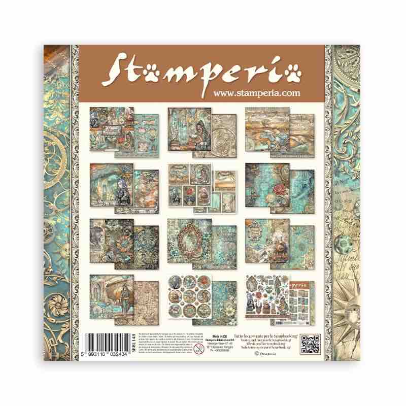 Stamperia Scrapbooking Pad (12″x12″) Sir Vagabond In Fantasy World - Craftywaftyshop