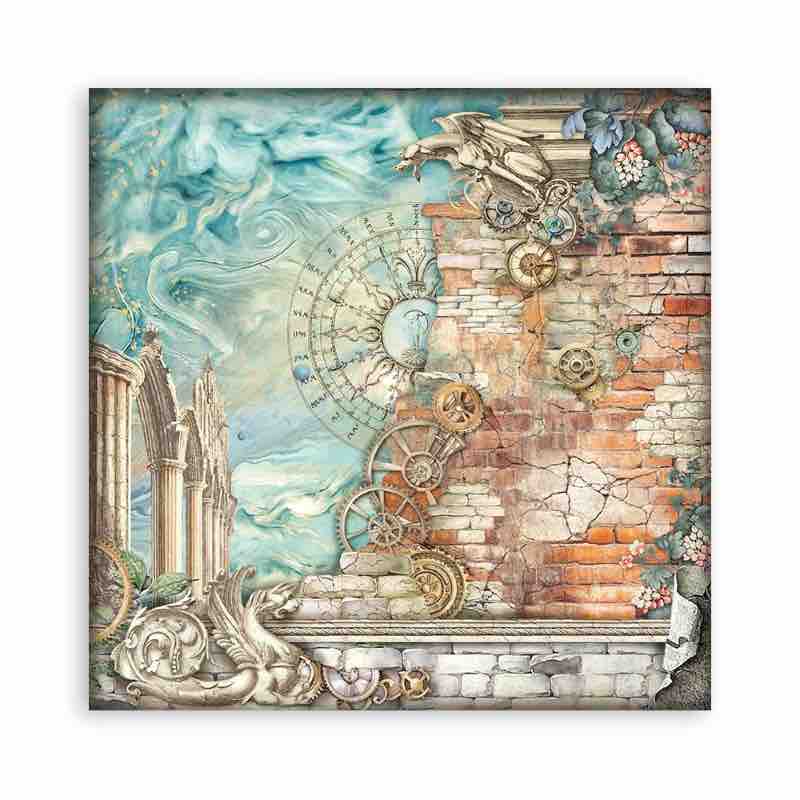 Stamperia Scrapbooking Pad (12″x12″) Sir Vagabond In Fantasy World - Craftywaftyshop