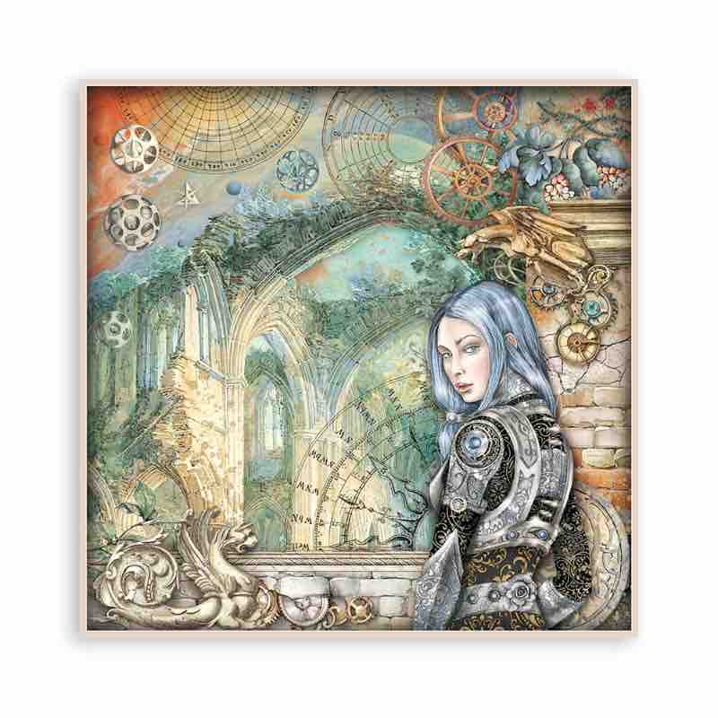 Stamperia Scrapbooking Pad (12″x12″) Sir Vagabond In Fantasy World - Craftywaftyshop