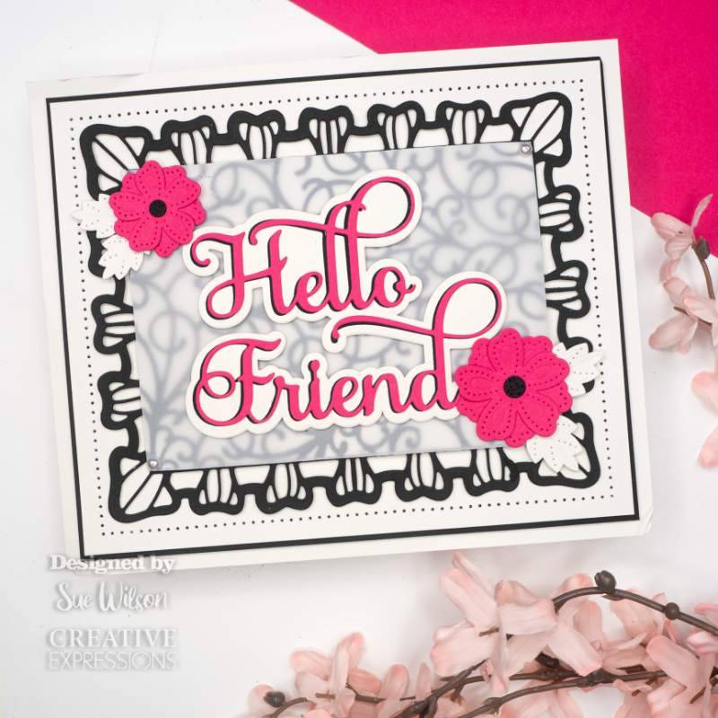 Sue Wilson Background Collection Swirly Scrolls Craft Die by Creative Expressions - Craftywaftyshop
